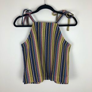 Madewell Tie Shoulder Crochet Top